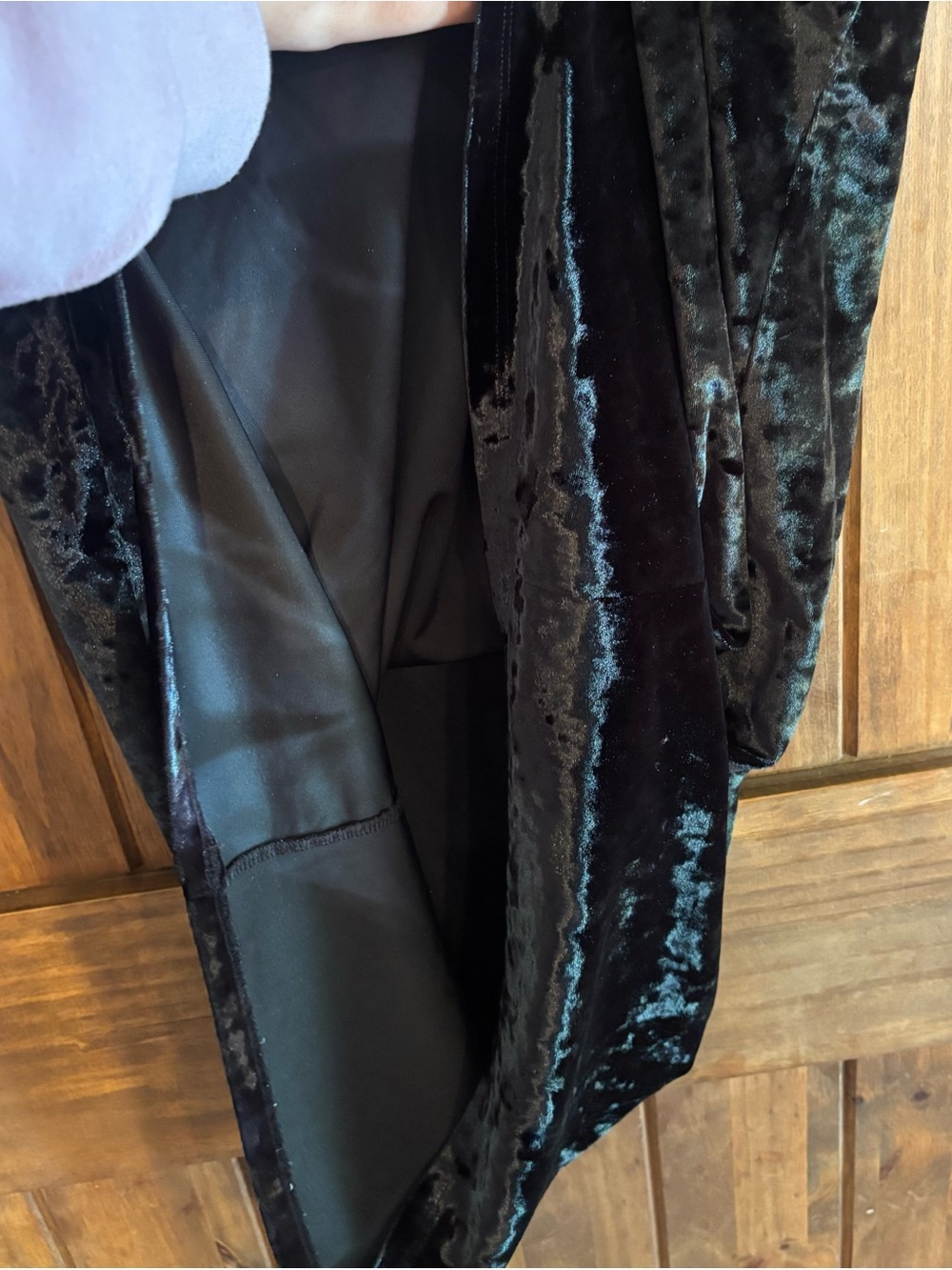 Vintage Y2K Victoria’s Secret Black Crushed Velvet Slip Dress Chemise M/L - Picture 8 of 15